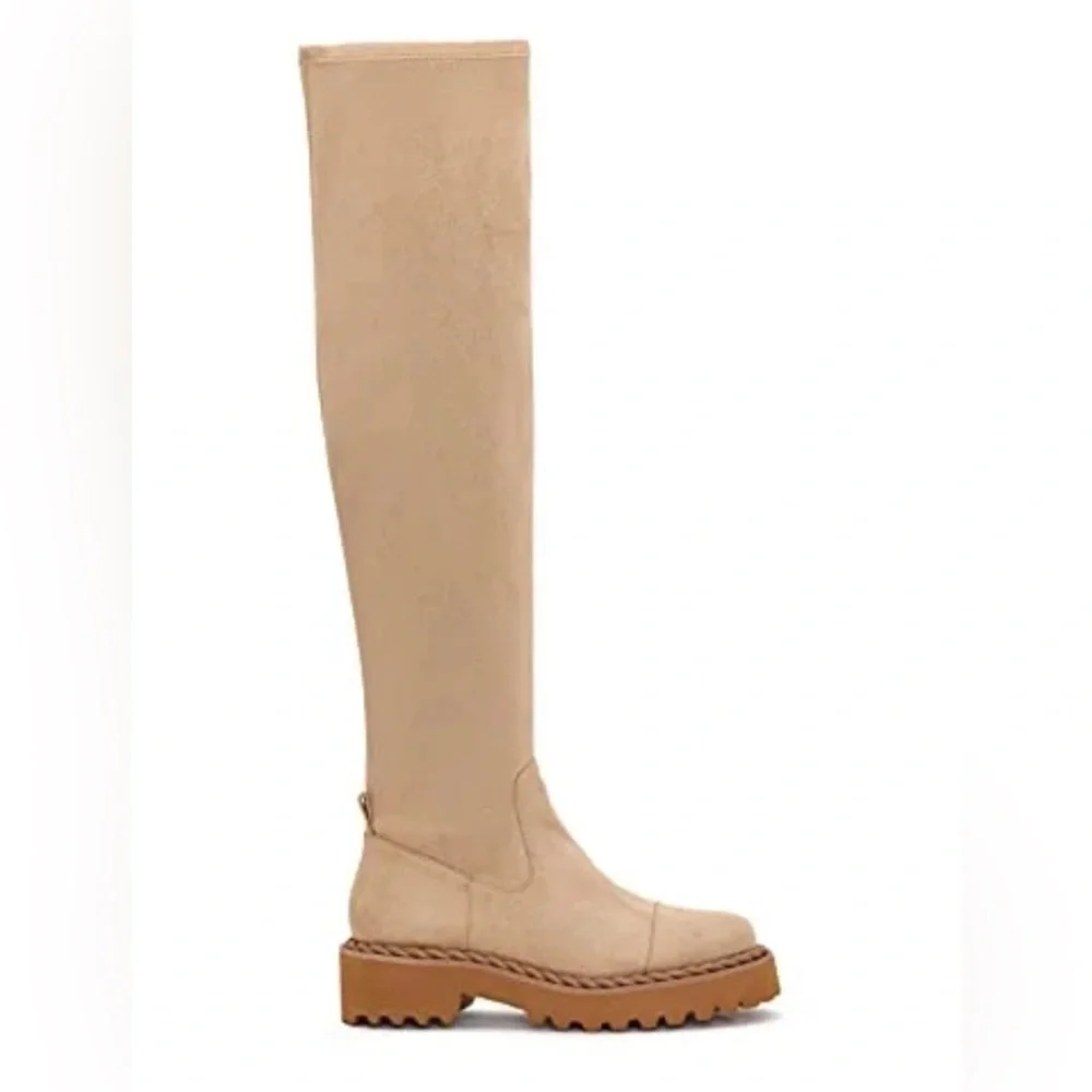 VINCE CAMUTO MELLEYA OVER THE KNEE BOOT TAN 9.5 MEDIUM NEW